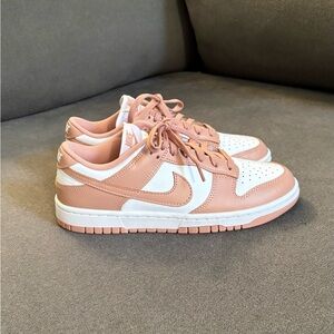 BN Nike Dunk Low in White/Rose Whisper SZ 7.5